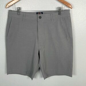 Faherty Men’s All Day Shorts Light Gray Flat Front 8.5” inseam size 36